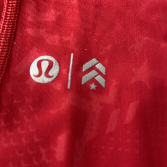 Lululemon Stronger as One Tight 28" *lululemon X Barrys Bootcamp Emboss Dark Red - Picture 12 of 13